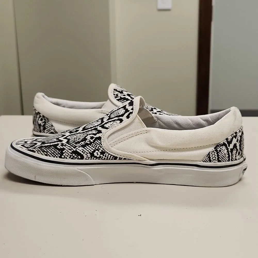 Vans Python Slip On Shoes Unisex M7 W 8.5